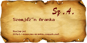 Szemján Aranka névjegykártya