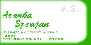 aranka szemjan business card